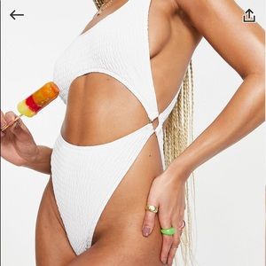 South beach scrunch cut out swimsuit